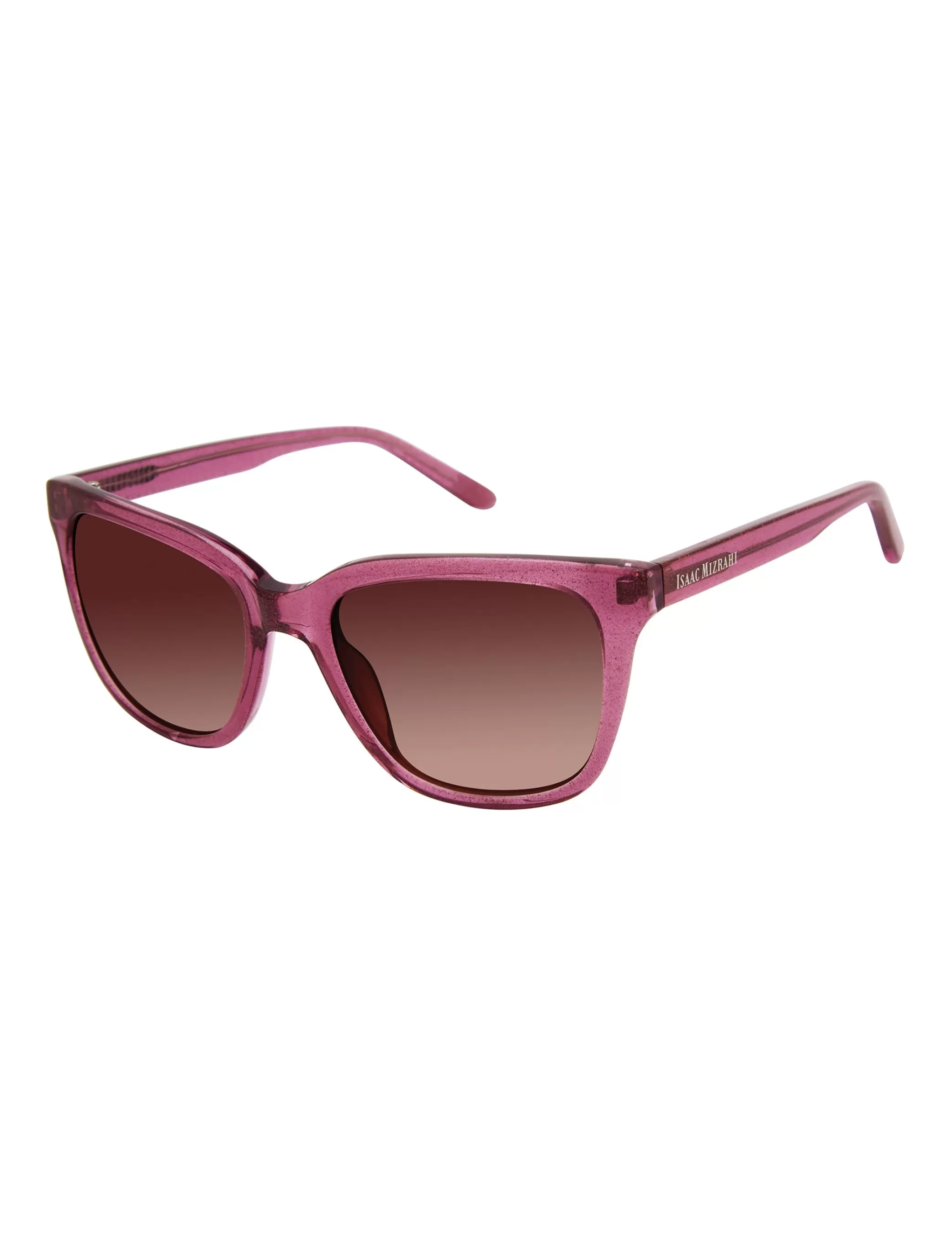 Acetate Glitter Frame Sunglasses>Isaac Mizrahi Store