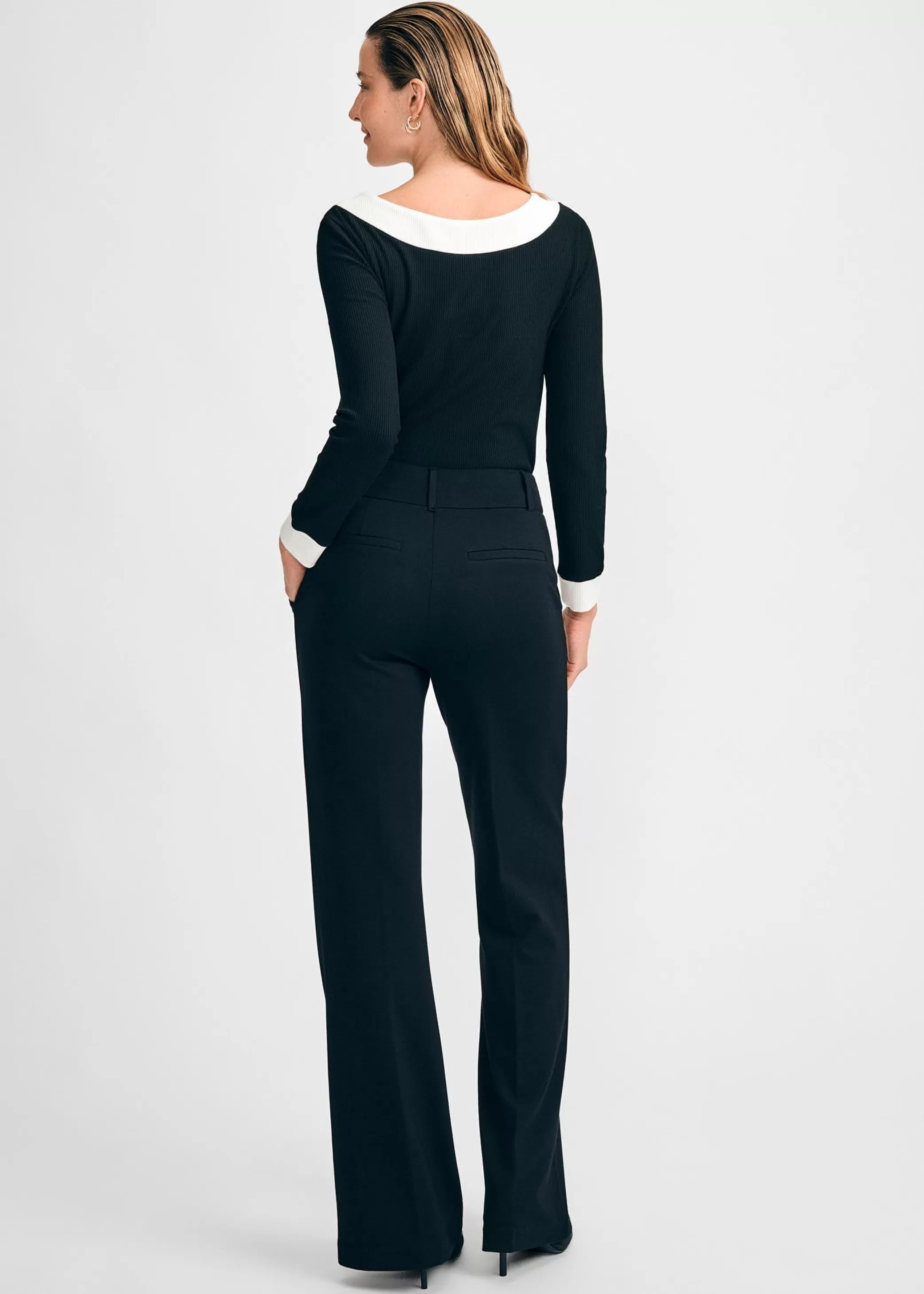 Long-Sleeved Knit Bow Top>Isaac Mizrahi Best