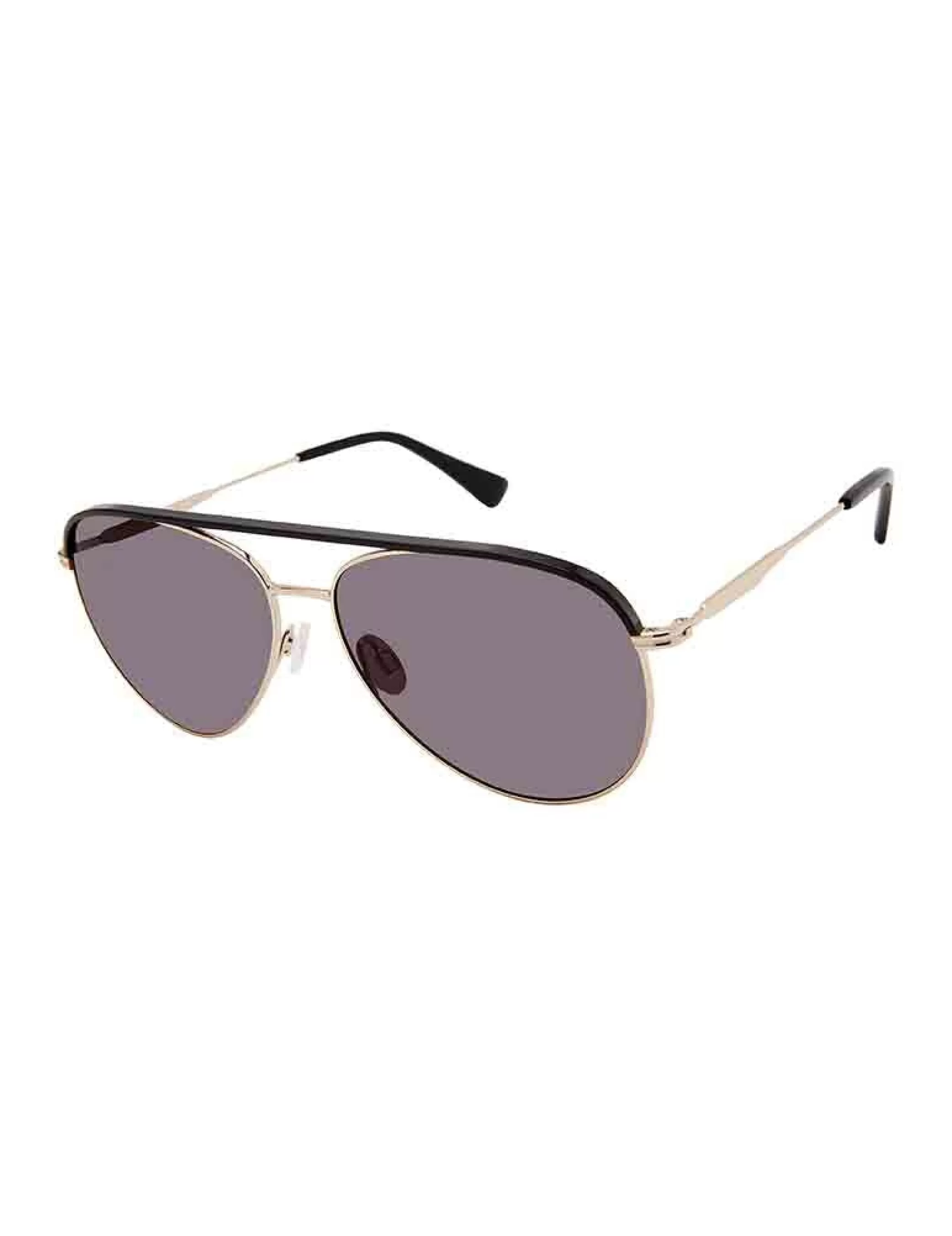 Men's Contrasting Classic Aviator Sunglasses>Isaac Mizrahi New