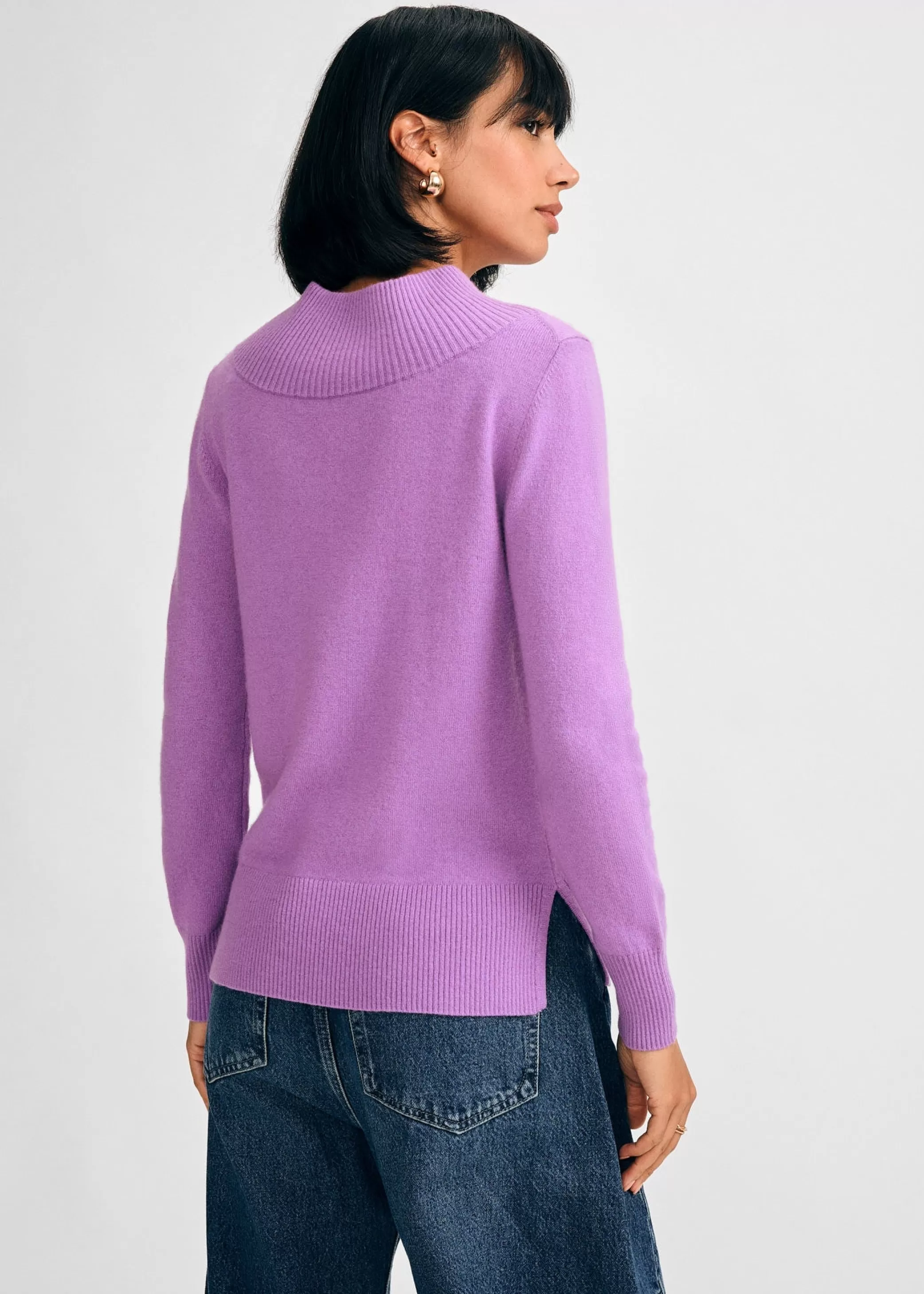 Mock Neck Sweater>Isaac Mizrahi Shop