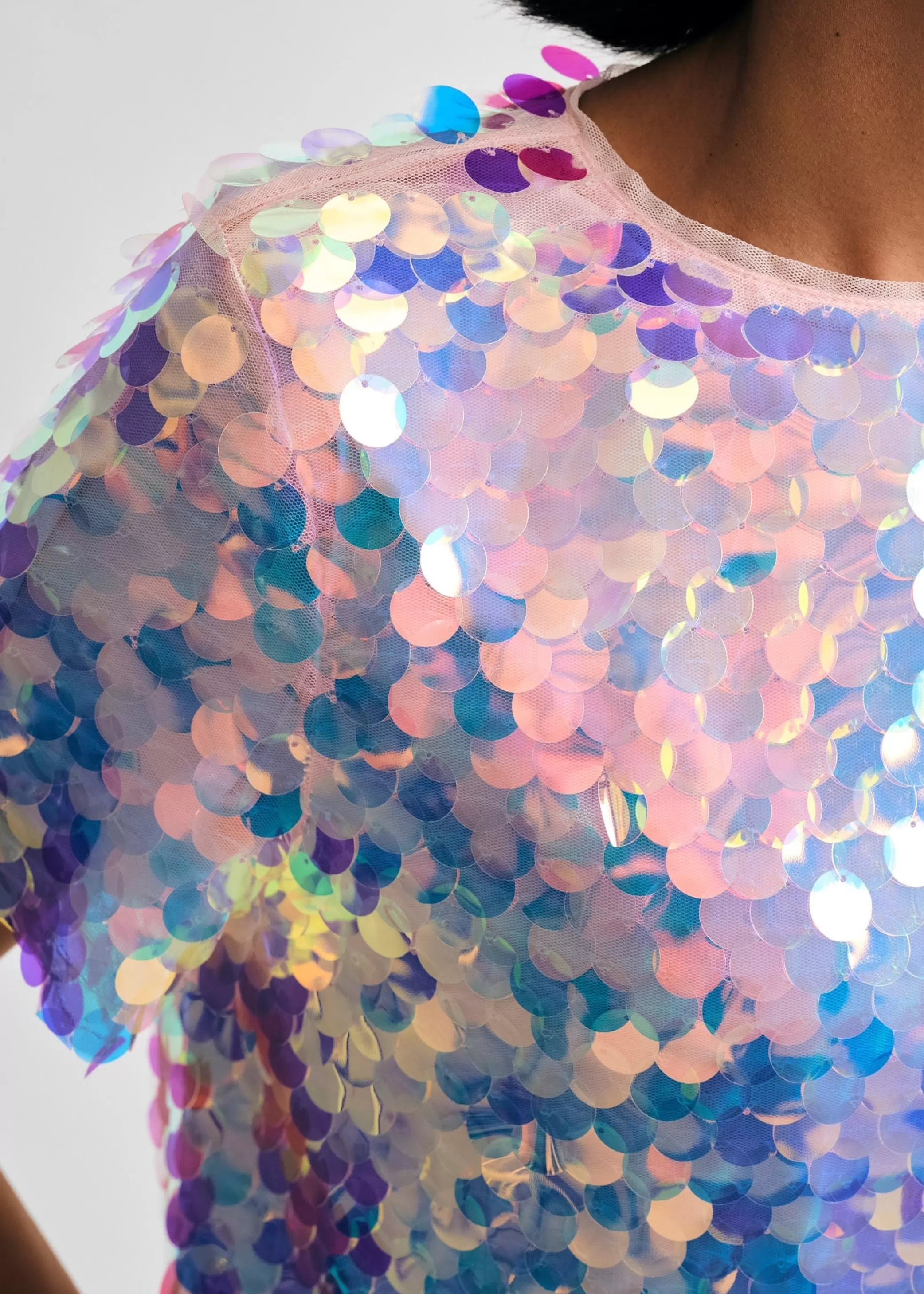 Paillette Sequin Tee>Isaac Mizrahi Flash Sale