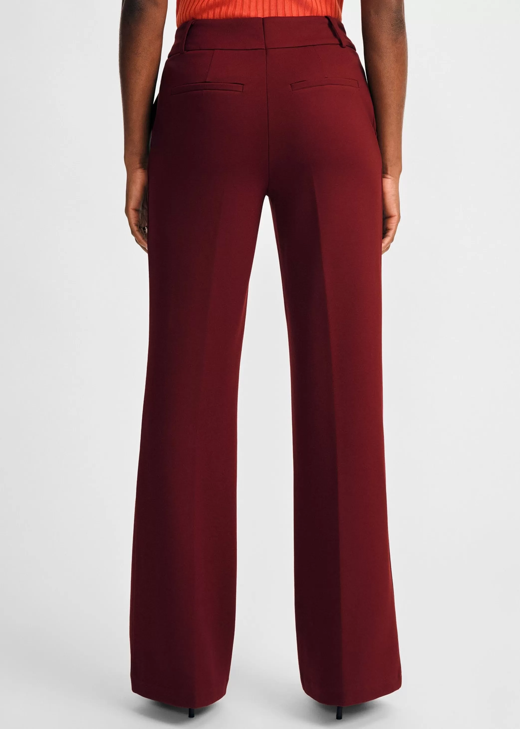 Ponte Flare Pant>Isaac Mizrahi Outlet