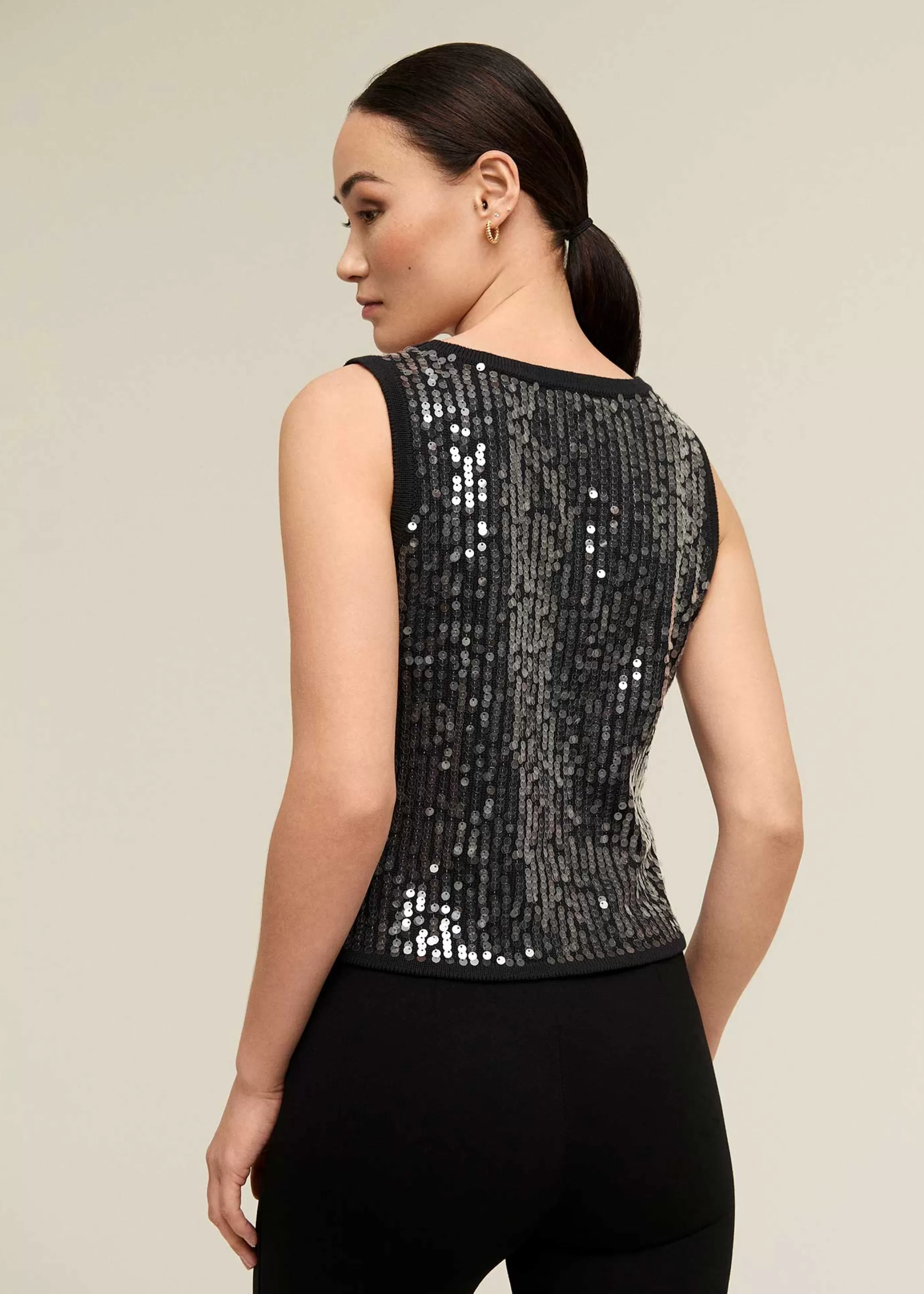 Sequin Tank Top>Isaac Mizrahi Best Sale